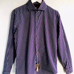 BASTONCINO Men's Shirt 15 3/4 to 40 Made in Italy NEW WITH TAGS